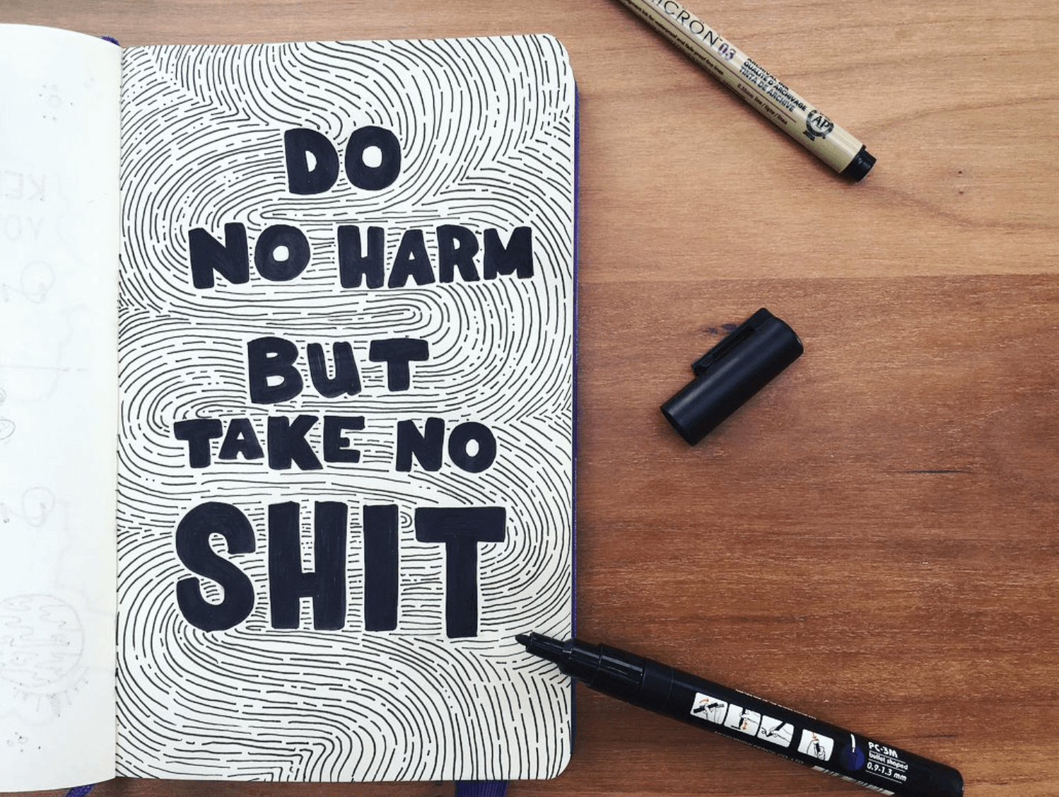 Do no harm but take no shit